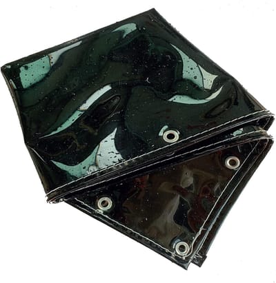 Waterdicht Afdekzeil - PVC Zeil - Buitenbescherming - Scheurbestendig Materiaal - 0.5 x 1.5 m - Zwart