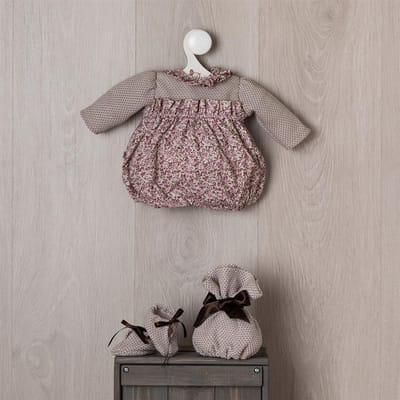 Asi poppenkleding bodysuit Martina multicolor polyester.