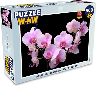 Puzzel Orchidee - Bloemen - Roze - Flora - Legpuzzel - Puzzel 500 stukjes