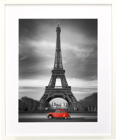 BD art - Fotolijst 50x70 cm - Passe-Partout 40x50 cm - MDF - Wit