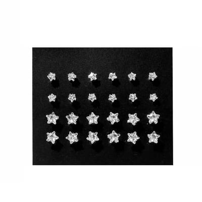 12-delige Set Stud / Strass Oorbellen - Ster | Metaal/Bijoux | Fashion Favorite