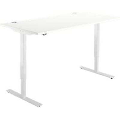 Schäfer Shop  Select Bureautafel START UP, eentraps elektr. in hoogte verstelbaar, B 1600 mm, wit/wit