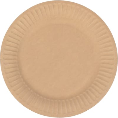Kangaro wegwerp borden - 19 cm - bruin karton - 50 stuks