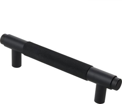 Lavuzo Handgreep Ribbel Zwart 128 mm | Boorafstand 96 mm | Per Stuk