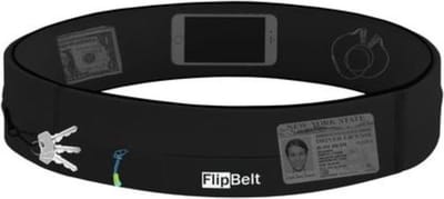 Flipbelt Zipper Zwart - Running belt - Hardloopriem - S