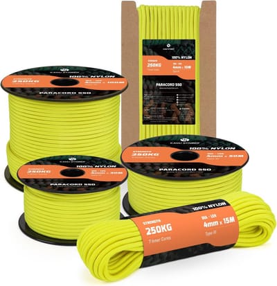 Sterk 4mm Paracord 550 Touw 100m 7 Strengen Nylon voor Outdoor en Survival