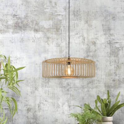 GOOD&MOJO Hanglamp Bromo - Bamboe - Ø60cm - Scandinavisch,Bohemian - Hanglampen Eetkamer, Slaapkamer, Woonkamer