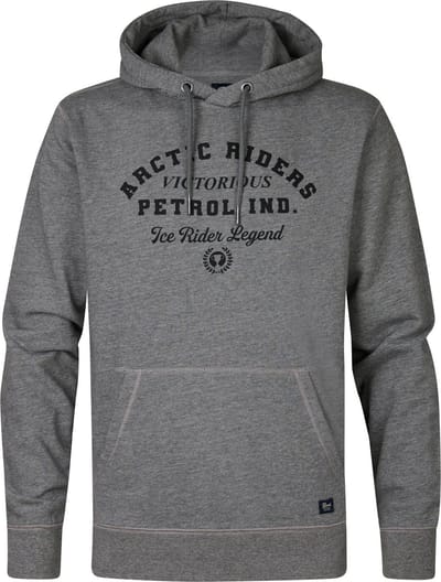 Petrol Industries - Heren Artwork Hoodie Wyatt - Grijs - Maat M