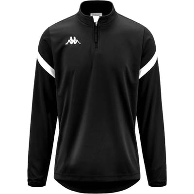 Kappa Core Dolvole Ziptop Heren - Zwart / Wit | Maat: M