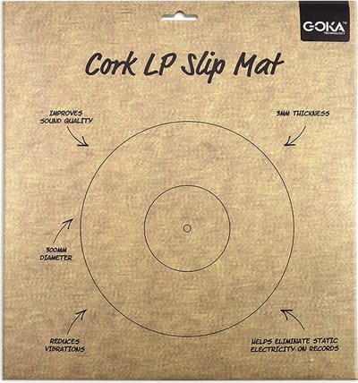 GOKA - Slipmat platenspeler – Kurk slipmat – draaitafel mat – Anti-statische slipmat