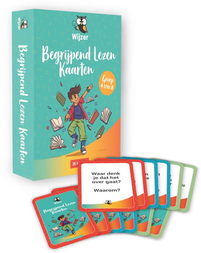 Begrijpend Lezen Kaarten - Geschikt voor groep 4 t/m 8 - Begrijpend lezen oefenen op de leukste manier - Wijzer over de Basisschool