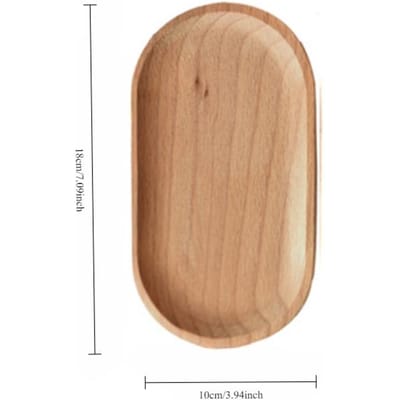 Plateau en bois japonais, plateau ovale, assiette en bois, porte-savon, plateau de rangement, plateau de rangement Plateau de salle de bain