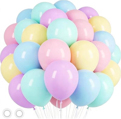 100Pcs Pastel Balloon Set,12 Inch Macaron Latex Balloons Bouquet for Pastel Balloon Arch Kit, Macaron Balloon, Baby - ShopVlot