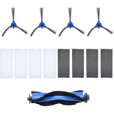 Zijborstel Filter Hoofdborstel Kit Veegmachine Accessoire Vervangingen Geschikt voor 11S RoboVac 15T gray