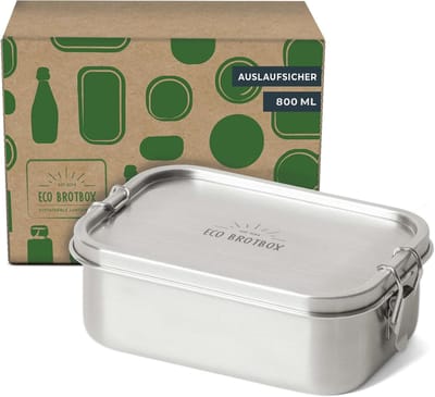SnelShoppen - RVS Lunchbox Yogi 800 ml - Duurzame Broodtrommel voor Kinderen en Volwassenen - Ideaal voor School, Werk, Picknick en Camping - Roestvri
