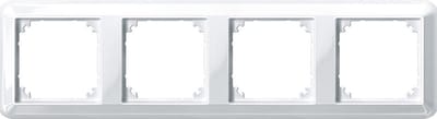 Afdekraam Atelier-M 4V - Kunststof Polarwit - Systeem M - Schneider Electric - 388419