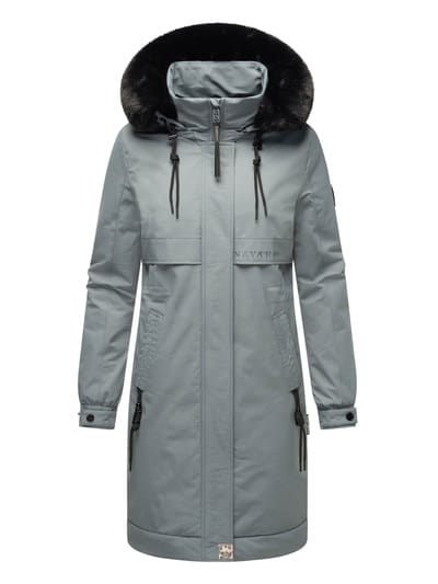 Navahoo Kaltwetterretter dames winterparka met imitatiebontkraag