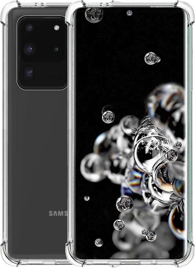 Smartphonica TPU Hardcase hoesje voor Samsung Galaxy S20 Ultra shockproof transparant geschikt voor Samsung Galaxy S20 Ultra