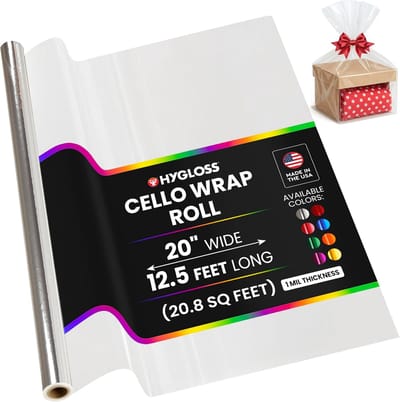 Cadeaupapier Rol - Inpakpapier Geschenk - Feestelijke Verpakking - Glanzende Afwerking - 20 x 12.5 voet - Blauw