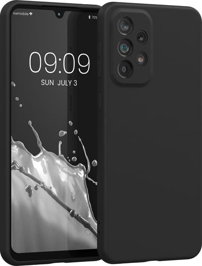 kwmobile telefoonhoesje geschikt voor Samsung Galaxy A33 5G - Hoesje voor smartphone - Back cover in zwart