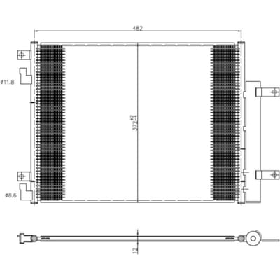 Condensor, airconditioning NRF 350506
