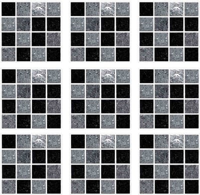 Dailygoods- Tegelstickers 10x10 cm - Decoratieve Tegelfolie - 30 Stuks - PVC - Duurzaam - Makkelijk te Reinigen - Mozaïek Kleuren