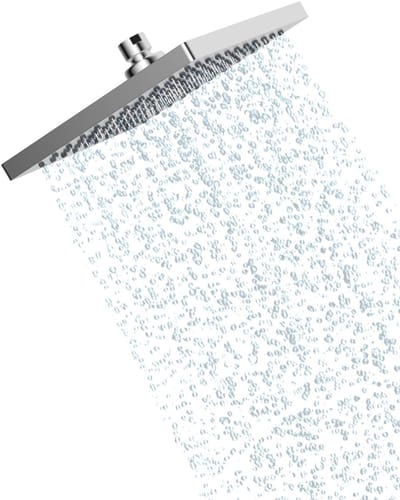 Dailygoody - Vierkante regensproeier - Luxe douche ervaring - Chroom - Antikalkdouche - Ideaal voor lagedrukgebieden - 10 inch vierkant