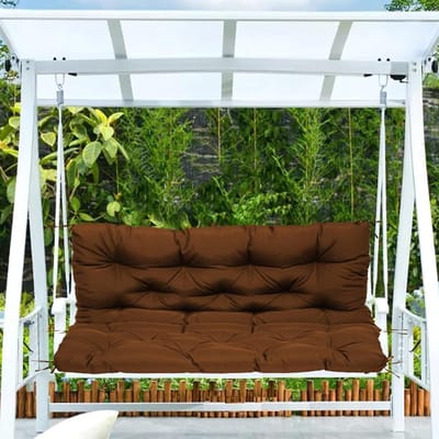 Buitenschommel Zitkussen - Bankkussen Tuin - Comfortabel Zitten - Verdikt Waterdicht Materiaal - 150x100 cm - Bruin