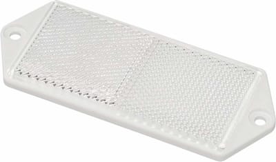 ProPlus Reflector met schroefbevestiging - rechthoekig - wit - 127 x 51 mm