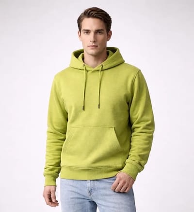 Lizzard Sports Heren Hoodie Olive – Maat L – Comfortabele Pasvorm Essential Hoodie – Casual Basic Sweater met Capuchon