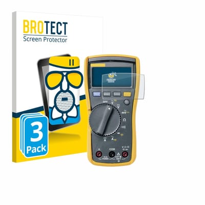 BROTECT - Screenprotector voor Fluke MultiMeter 113 - Folie Beschermfolie Beschermglas matte 3 Stuks