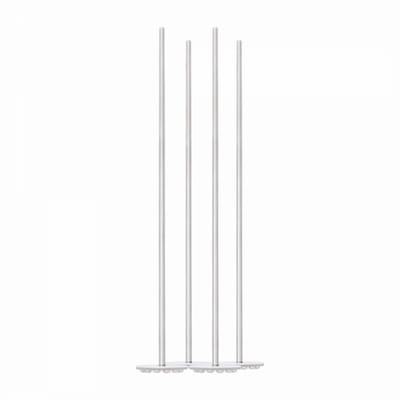 Point-Virgule set van 4 cocktailstampers/swizzle sticks uit inox ø 3cm H 20.3cm