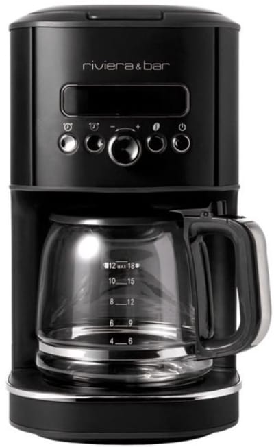 Filterkoffie - Zwart - 1.8L - LCD display - Riviera & Bar - BCF5789