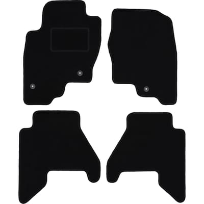 Zwarte velours vloermatten voor: Nissan Pathfinder R51 SUV (2004-2014)