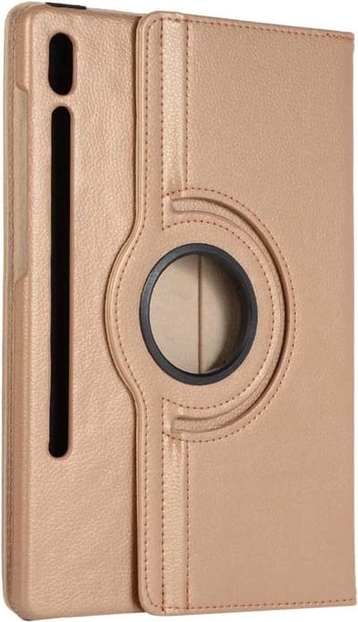 LuxeBass Hoesje geschikt voor Samsung Galaxy Tab S7 T870 2020 Draaibaar Hoesje - Goud