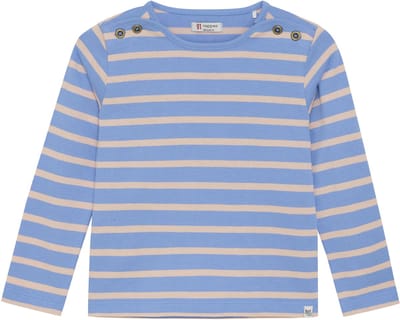 Noppies T-shirt Priceville - Stripe Pattern Blue - Maat 98