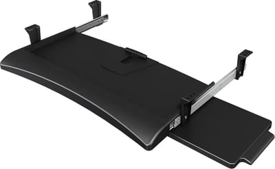 Toetsenbordlade - Uitschuifbare lade - Ruimtebesparing Werkplek - Voor toetsenborden tot 520mm - 58 x 42.5 x 8 cm - Zwart