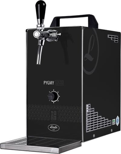 Biertap PYGMY 25 / K LIMITED EDITION met membraanpomp, 1-lijns droge koeler van roestvrij staal, 35 liter / h, Green Line