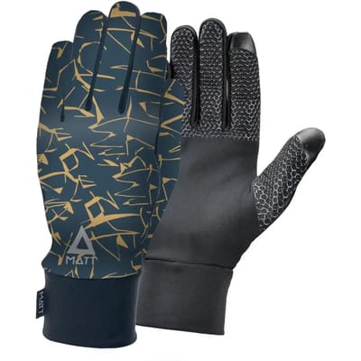 Matt Printed Inner Touch Screen Handschoenen Blauw L Man