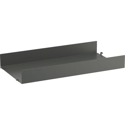 String Furniture Metalen legplanken - dark grey - met hoge rand - 58 x 7 x 30 cm