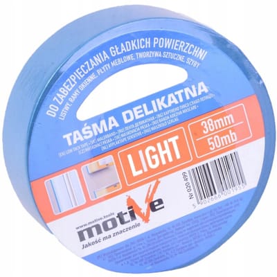 Motief Delicate Afplaktape Blauw 38mm x 50m - Geen Restanten