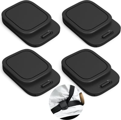 4 Stuks - Autogordel Clips - Gordelversteller Auto - met Siliconen Antislip - Bescherming voor Nek & Borst - Veiligheidsgordel Clip van ABS - Universeel voor Kinderen & Zwangeren - tot 50mm - Zwart