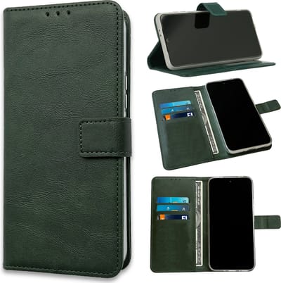 Casemania Hoesje Geschikt voor Samsung Galaxy A16 - Groen - Portemonnee Book Case - Pasjeshouder en Magneetlipje