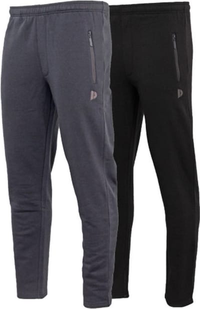 2-Pack Donnay - Joggingbroek met rechte pijp (Sky) - Sportbroek - Heren - Navy/Black (919) - maat S