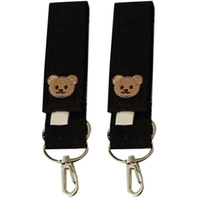2 Stuks Kinderwagen Haken Voor Opknoping Mama Zakken Kinderwagen Kinderwagen Tas Haak Luiertassen Scooters Kinderwagen Accessoires zwart