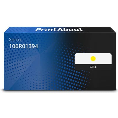 PrintAbout huismerk Toner 106R01394 Geel Geschikt voor Xerox