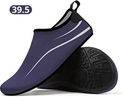 Bovista Waterschoenen Voor Kinderen & Volwassenen - Aqua Shoes - Aquaschoenen - Afzwemschoenen - Zwemles Schoenen - Marineblauw - Maat 39.5