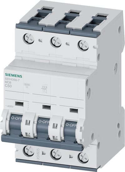 Siemens 5SY43507 5SY4350-7 Zekeringautomaat 50 A 230 V, 400 V