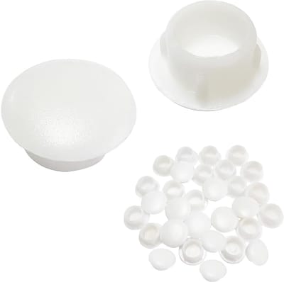 Dailygoods- Doppen 25 Stuks - Kunststof Gatenpluggen - Meubelgatafdekking - Slijtvast - Eenvoudig te Installeren - 12mm Hoogte