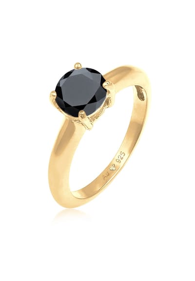 Elli - Ring - Dames Eenzaam Klassiek met Zirkonia Kristal in 925 sterling zilver - Dames